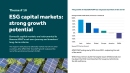 ESG capital markets: strong growth potential
