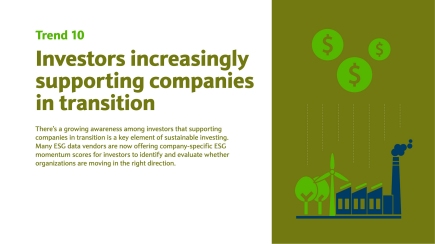 Investors increasingly supporting companies in transition