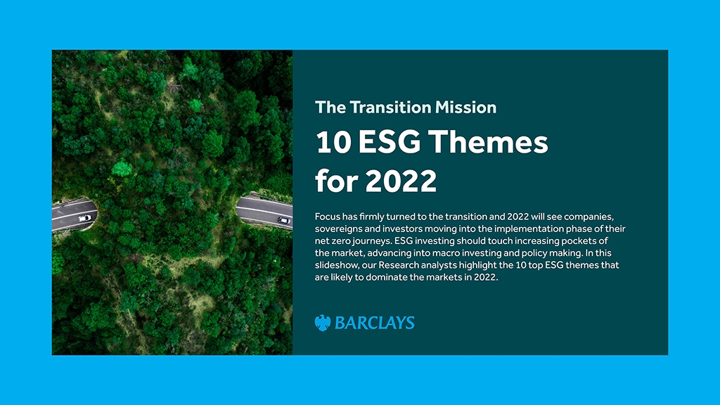 10 ESG Themes for 2022